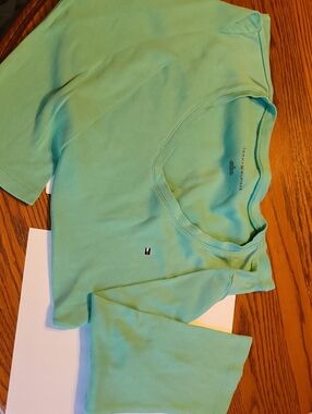 Womens Tommy Hilfiger Light Mint Green Crewneck Tee